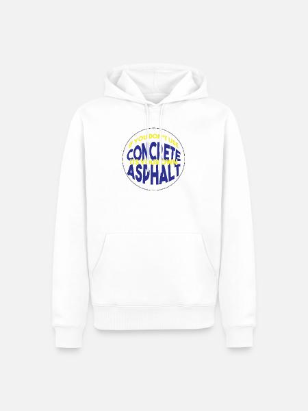 Beton Betonfertiger Betonmischer - Männer Premium Bio Hoodie - Weiß