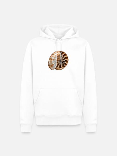 Unmöglicher Nautilus - Männer Premium Bio Hoodie - Weiß