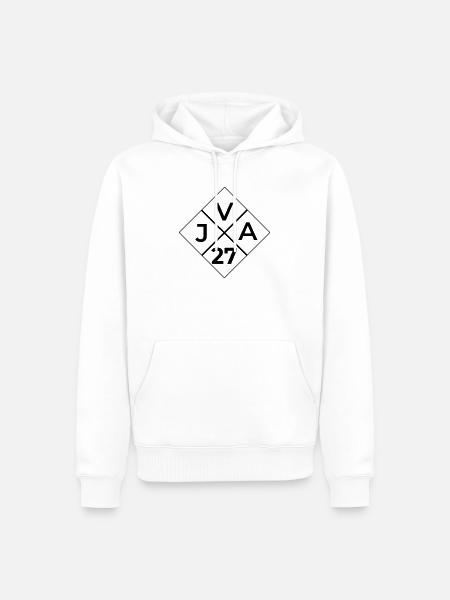 JVA 27 - Männer Premium Bio Hoodie - Weiß