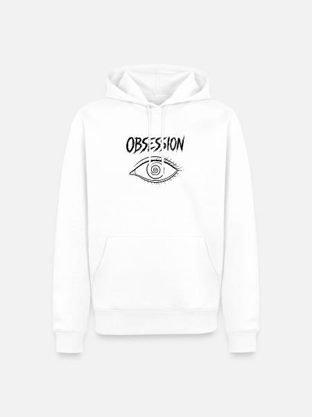Besessenheit, Wunschauge - Männer Premium Bio Hoodie - Weiß