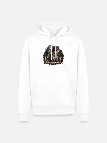 Die Roßtrappe – Harzer Sage - Männer Premium Bio Hoodie - Weiß