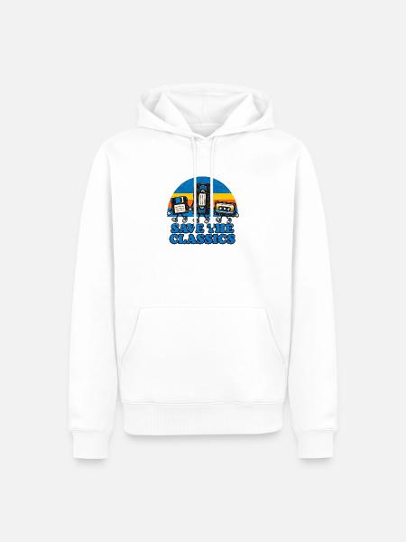 Save the Classics Kassette - Männer Premium Bio Hoodie - Weiß