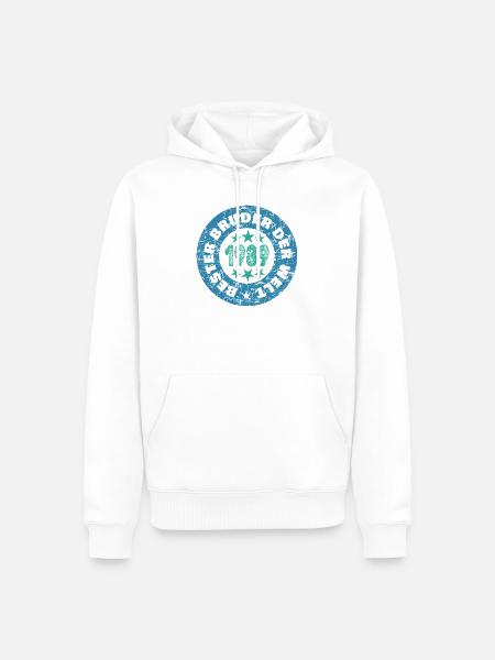 Geschwister 1989 - Männer Premium Bio Hoodie - Weiß