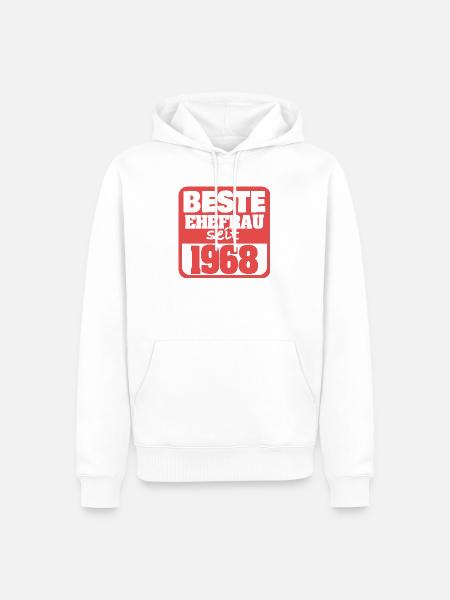 Ehe 1968 - Männer Premium Bio Hoodie - Weiß