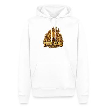 Löwe Fight Club - Männer Premium Bio Hoodie - Weiß - Vorne - Nico (187cm)