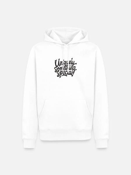 Uniquely something special - Männer Premium Bio Hoodie - Weiß