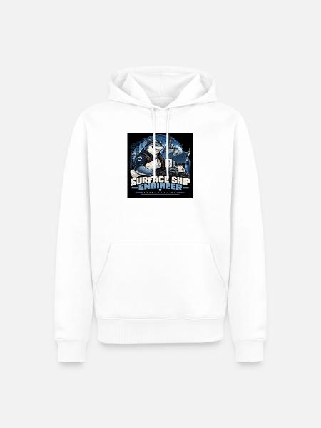 Surface Ship Engineer – Design Build Sail - Männer Premium Bio Hoodie - Weiß