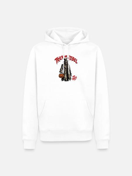 Trick oder Rebel Keine Regeln - Männer Premium Bio Hoodie - Weiß