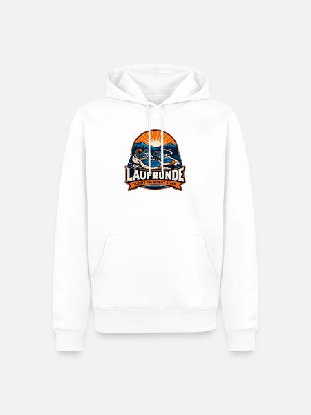Laufrunde – Schritt für Schritt stark - Männer Premium Bio Hoodie - Weiß