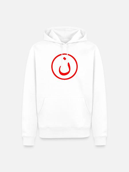 Nonne - Männer Premium Bio Hoodie - Weiß