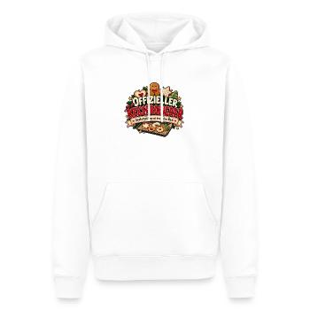 Offizieller Keksprobierer Lustiges Weihnachtsmotiv - Männer Premium Bio Hoodie - Weiß - Vorne - Nico (187cm)