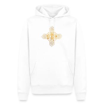 motiv_digitalbit - Männer Premium Bio Hoodie - Weiß - Vorne - Nico (187cm)