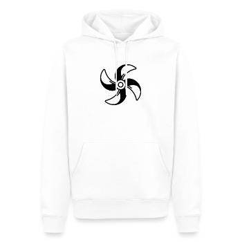 Bootspropeller - Männer Premium Bio Hoodie - Weiß - Vorne - Nico (187cm)