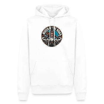 Queen of the Road Motorrad Diva - Männer Premium Bio Hoodie - Weiß - Vorne - Nico (187cm)