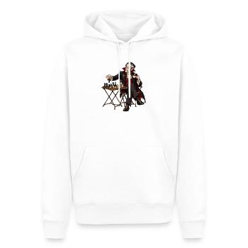 Vampirischer Gentleman am Schach - Männer Premium Bio Hoodie - Weiß - Vorne - Nico (187cm)