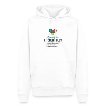 Grandpa's Kitchen Rules Tee - Männer Premium Bio Hoodie - Weiß - Vorne - Nico (187cm)