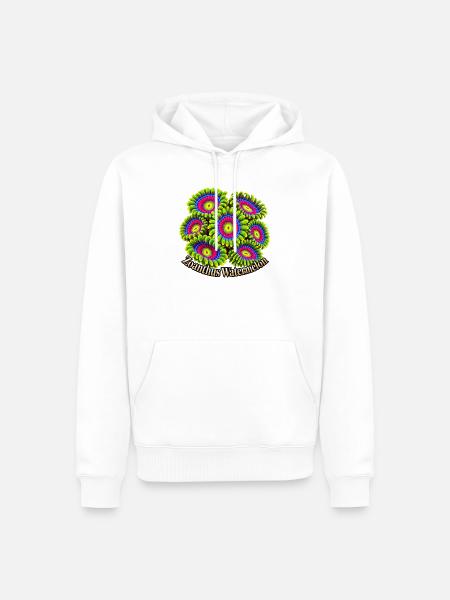 Zoanthus-Wassermelone - Männer Premium Bio Hoodie - Weiß
