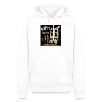 The Quitter Pedal – Vintage Rock Poster - Männer Premium Bio Hoodie - Weiß - Vorne - Nico (187cm)