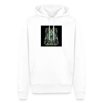 Cyberpunk Anubis Neo God - Männer Premium Bio Hoodie - Weiß - Vorne - Nico (187cm)