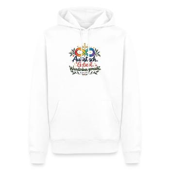 Autistisch Geliebt Infinity Kreuz - Männer Premium Bio Hoodie - Weiß - Vorne - Nico (187cm)