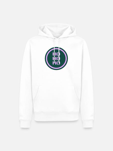 Weihnachten Sprüche - Männer Premium Bio Hoodie - Weiß