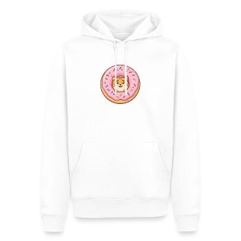 Kawaii Cat Donut Pop - Männer Premium Bio Hoodie - Weiß - Vorne - Nico (187cm)