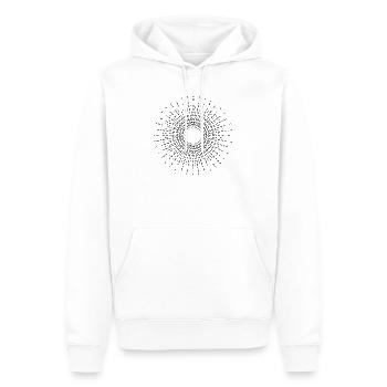 Geometrische Linien-Musterkomposition - Männer Premium Bio Hoodie - Weiß - Vorne - Nico (187cm)
