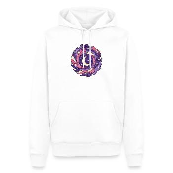Galaxie Sichelmond Sterne Weltraum Vektor Shirt - Männer Premium Bio Hoodie - Weiß - Vorne - Nico (187cm)