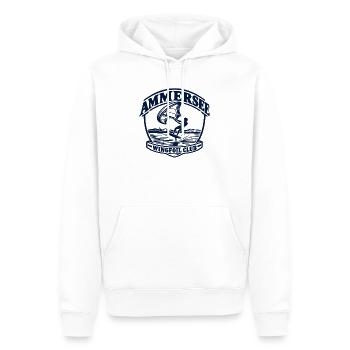 Ammersee Wingfoil Club Logo - Männer Premium Bio Hoodie - Weiß - Vorne - Nico (187cm)