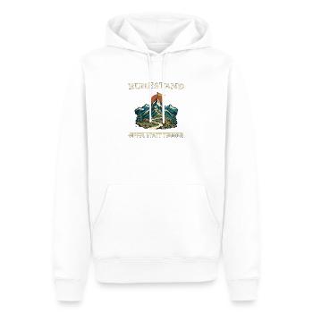 Ruhestand Gipfel statt Termine - Männer Premium Bio Hoodie - Weiß - Vorne - Nico (187cm)
