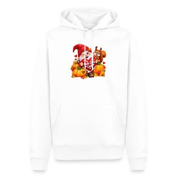 Herbstgnom Hab Dich Lieb - Männer Premium Bio Hoodie - Weiß - Vorne - Nico (187cm)