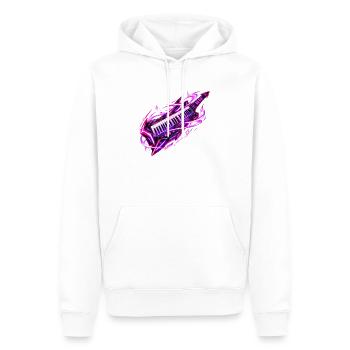Neon Galaxy Keytar - Männer Premium Bio Hoodie - Weiß - Vorne - Nico (187cm)