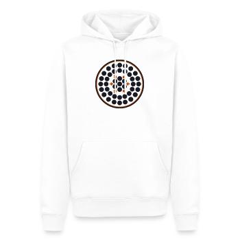 Raketenantrieb Triebwerk Logo - Männer Premium Bio Hoodie - Weiß - Vorne - Nico (187cm)