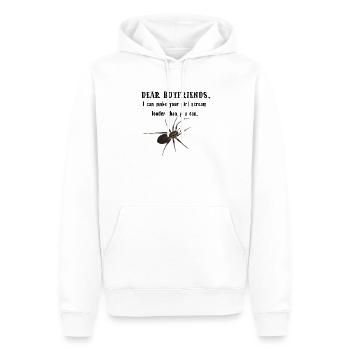 Dear Boyfriends - Spinne lässt Freundin schreien - Männer Premium Bio Hoodie - Weiß - Vorne - Nico (187cm)