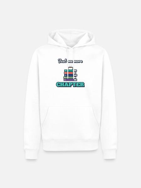 Nur noch ein Kapitel - Männer Premium Bio Hoodie - Weiß