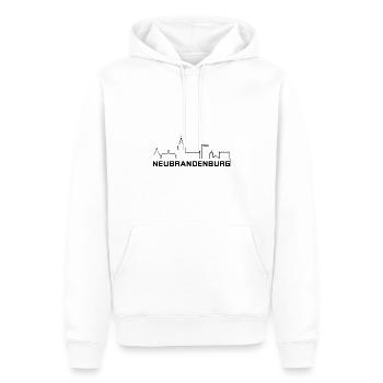 NB Skyline v1 1 s - Männer Premium Bio Hoodie - Weiß - Vorne - Nico (187cm)