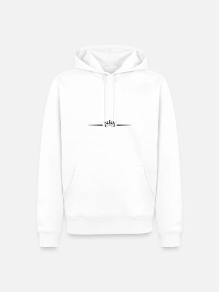 Crown Icon Icon - Men’s Premium Organic Hoodie - white