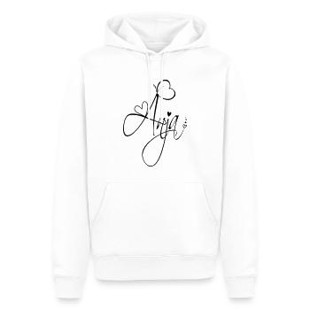 Anja Name Vorname Mädchen Kalligrafie Dekor - Männer Premium Bio Hoodie - Weiß - Vorne - Nico (187cm)