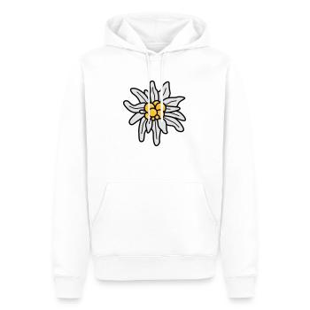 Edelweiss - Männer Premium Bio Hoodie - Weiß - Vorne - Nico (187cm)