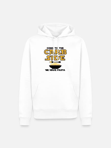 carbs.ai - Men’s Premium Organic Hoodie - white