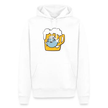 Fisch - Männer Premium Bio Hoodie - Weiß - Vorne - Nico (187cm)
