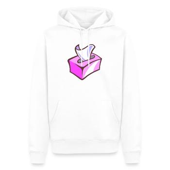 mouchoirs lingettes.png - Sweat à capuche Premium bio Homme - blanc - Devant - Nico (187cm)