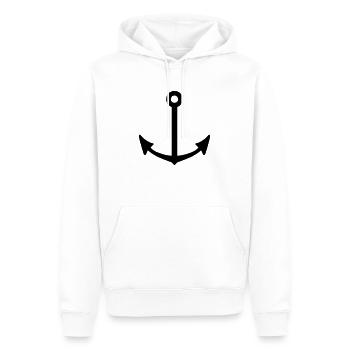 Anchor - Sweat à capuche Premium bio Homme - blanc - Devant - Nico (187cm)