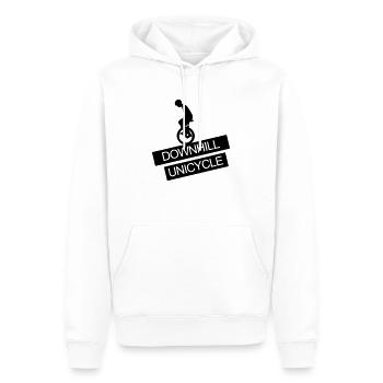 EInrad,Downhill,Ein,rad,einradfahrer,fahrrad, - Männer Premium Bio Hoodie - Weiß - Vorne - Nico (187cm)