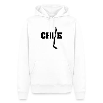 Chile (ID: 002004) - Männer Premium Bio Hoodie - Weiß - Vorne - Nico (187cm)