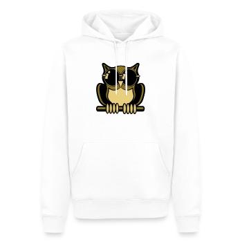 Eule Vogel wald sonnenbrille - Männer Premium Bio Hoodie - Weiß - Vorne - Nico (187cm)