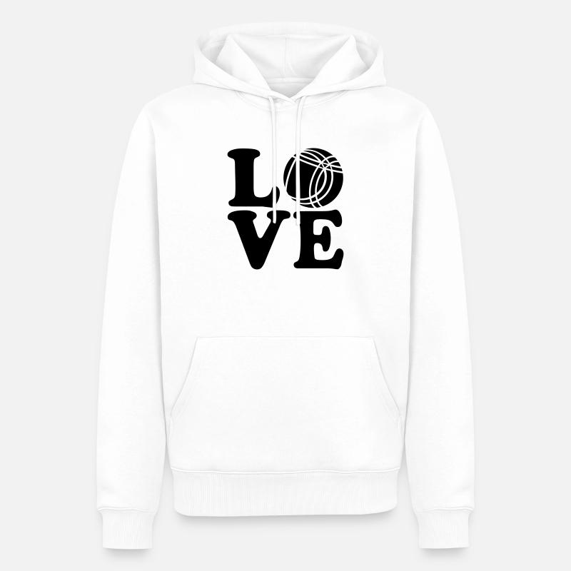 Boule - Männer Premium Bio Hoodie - Weiß