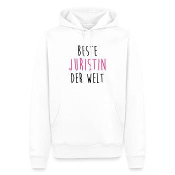 Jurist Juristin Rechts Richter Richterin Polizei - Männer Premium Bio Hoodie - Weiß - Vorne - Nico (187cm)