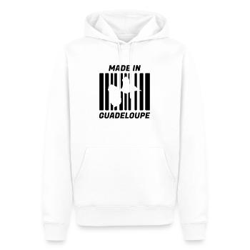 Guadeloupe / 971 / Meer / Frankreich - Männer Premium Bio Hoodie - Weiß - Vorne - Nico (187cm)