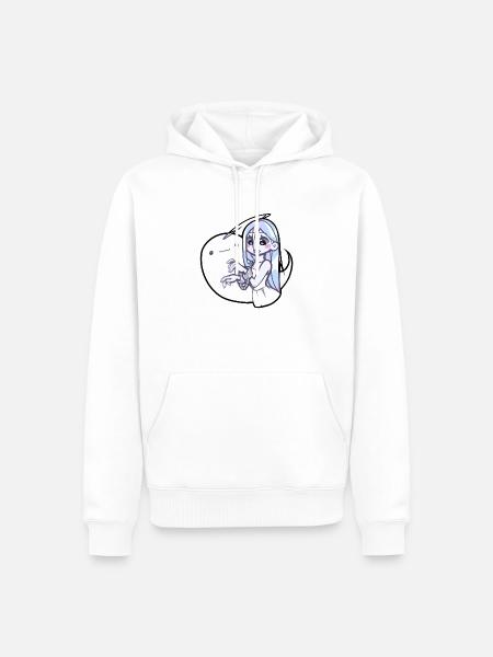 Geist Anime Mädchen - Männer Premium Bio Hoodie - Weiß